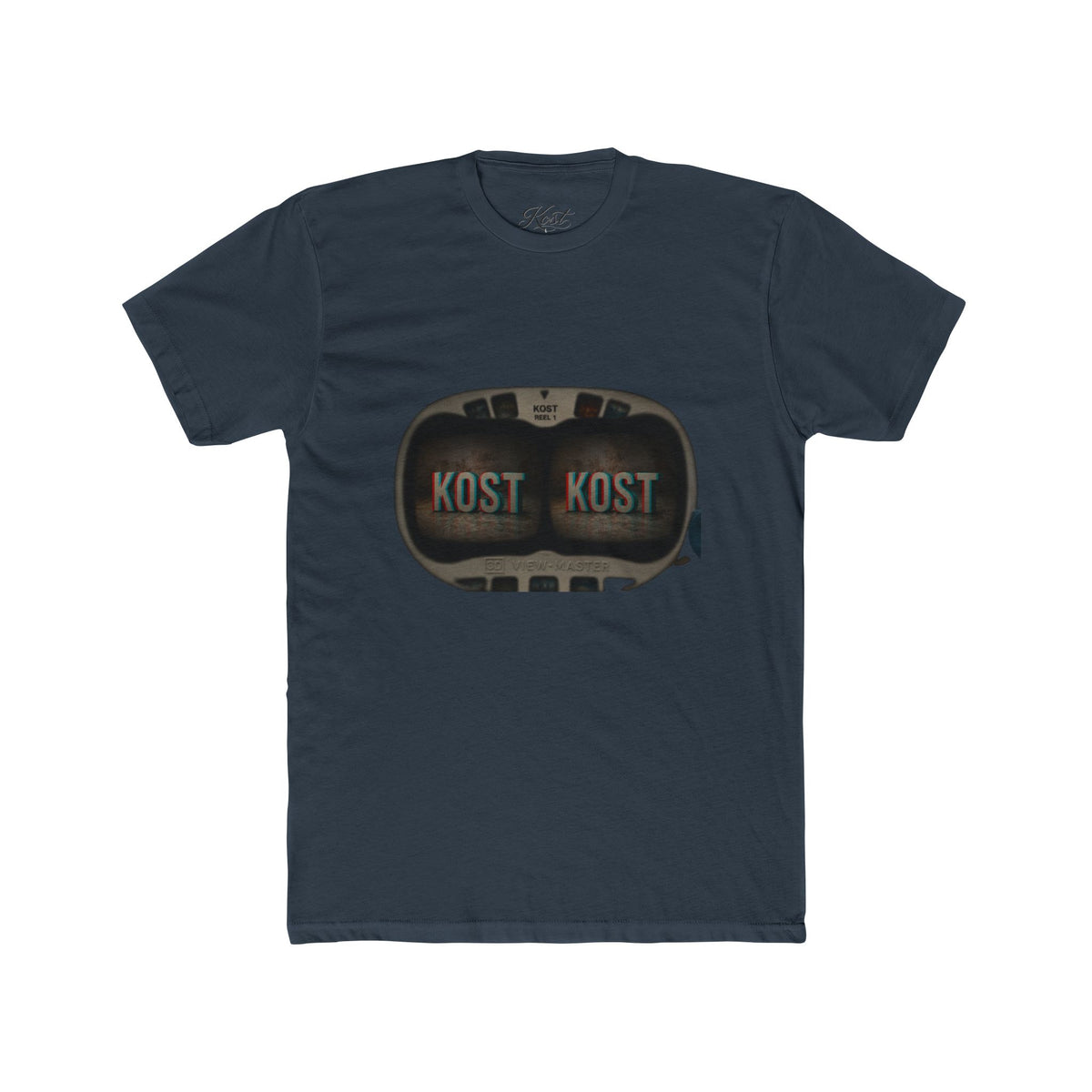 KOST Retro Camera Tee — Vintage Viewfinder Graphic Crew T-Shirt