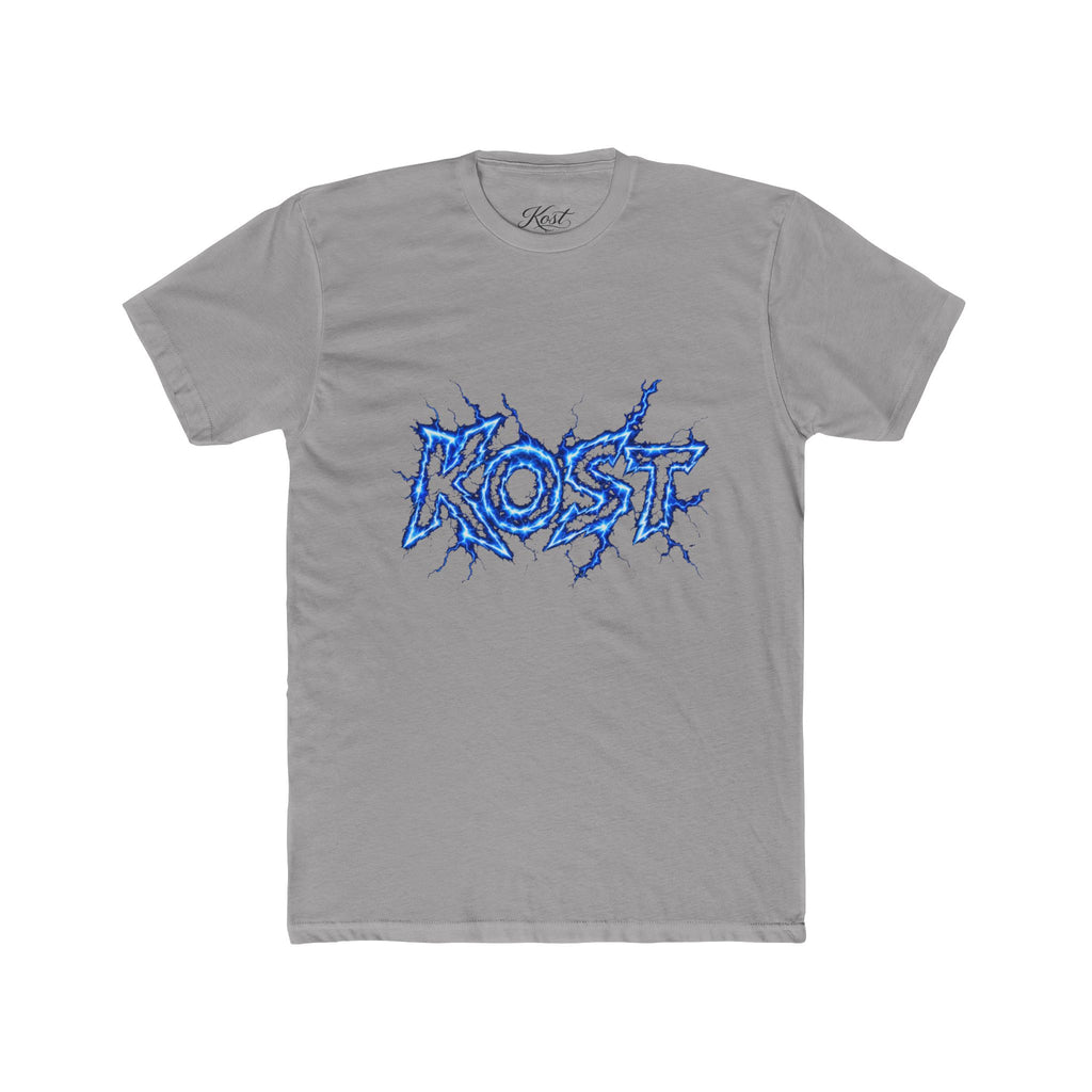 Kost Lightning Graphic Tee — Blue Electric Logo T-Shirt