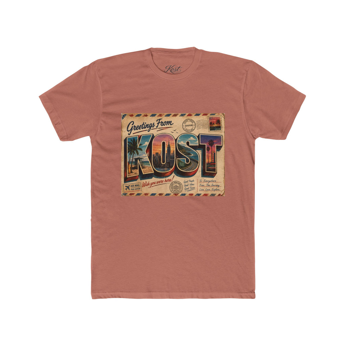 Greetings From KOST Vintage Postcard Tee