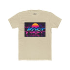 Retro Sunset "ROST" Graphic Tee — 80s Vaporwave Palm Beach T-Shirt
