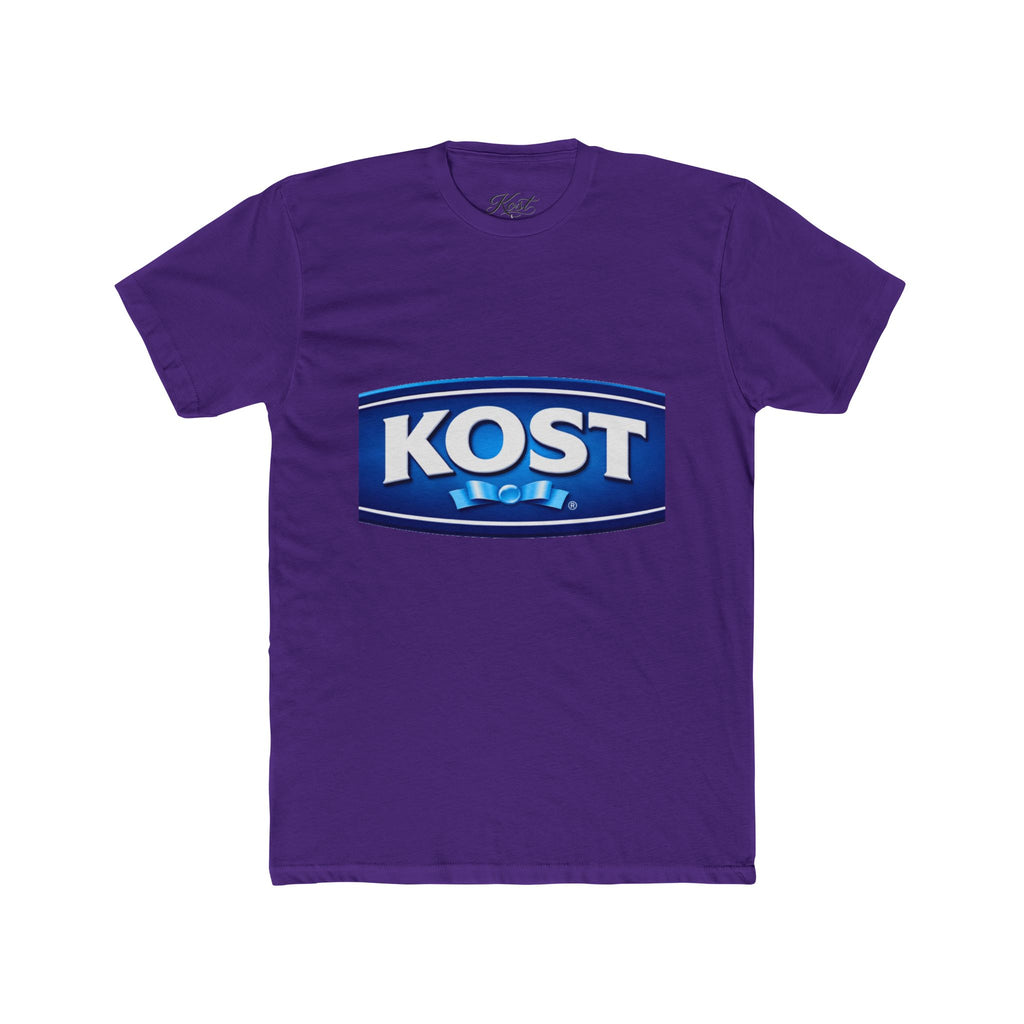 KOST Logo Crewneck T‑Shirt — Vintage Blue Brand Graphic Tee