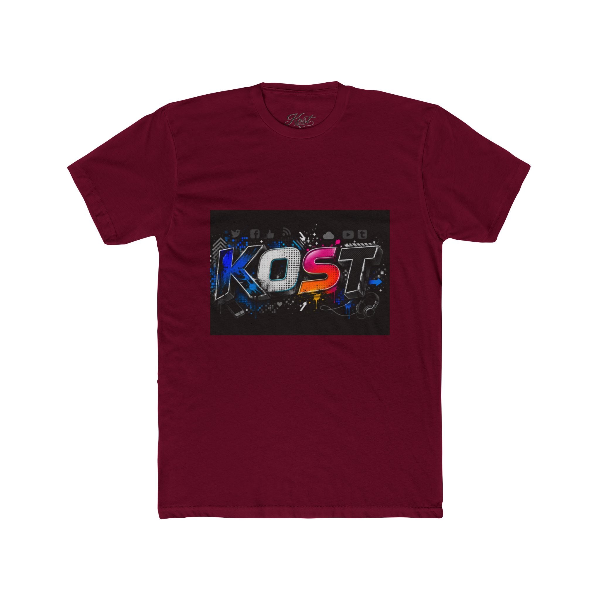 KOST Graphic Tee — Retro Neon Gaming Logo T‑Shirt