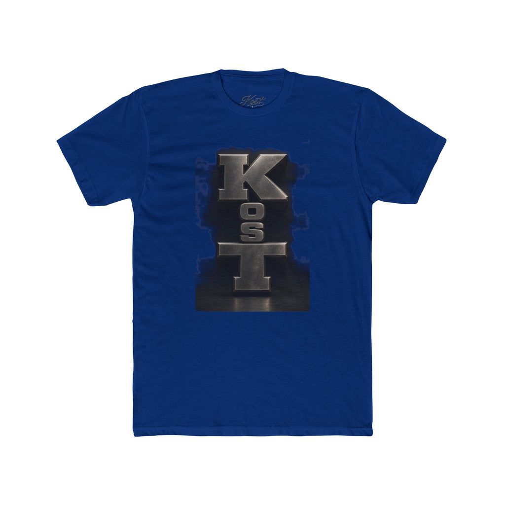 Kosl Vertical Monogram Tee — Bold Industrial Lettering Graphic T‑Shirt