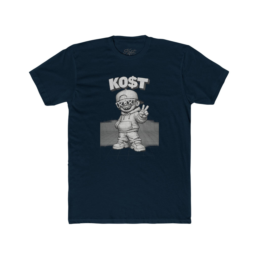 KOST Street Character Tee — Retro Hip-Hop Skull Graphic T-Shirt