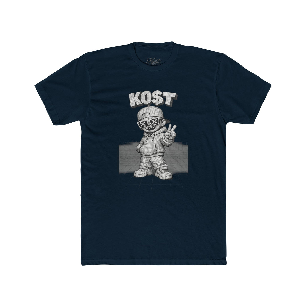 KOST Street Character Tee — Retro Hip-Hop Skull Graphic T-Shirt