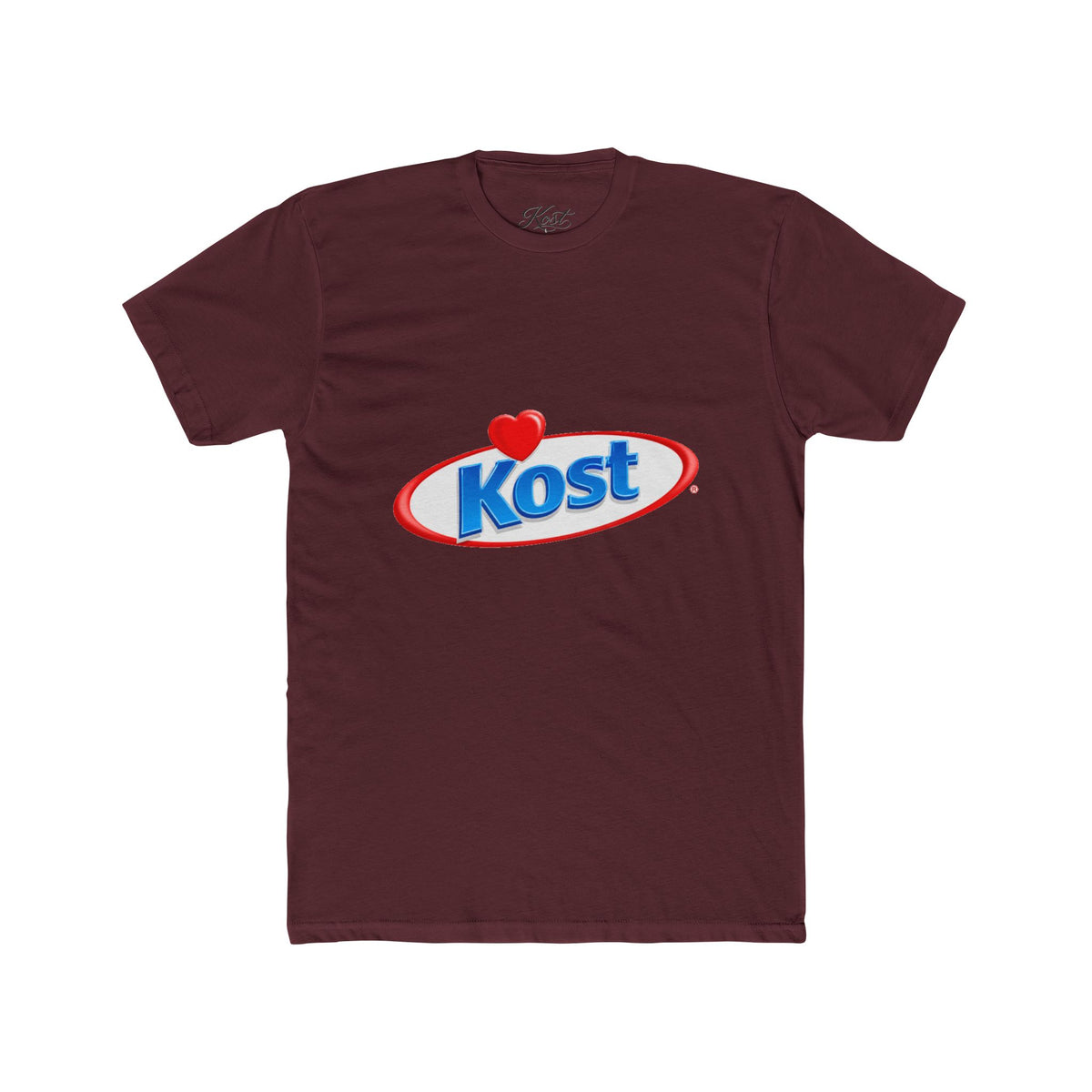 Kost Logo Tee — Retro Heart Emblem Graphic T‑Shirt