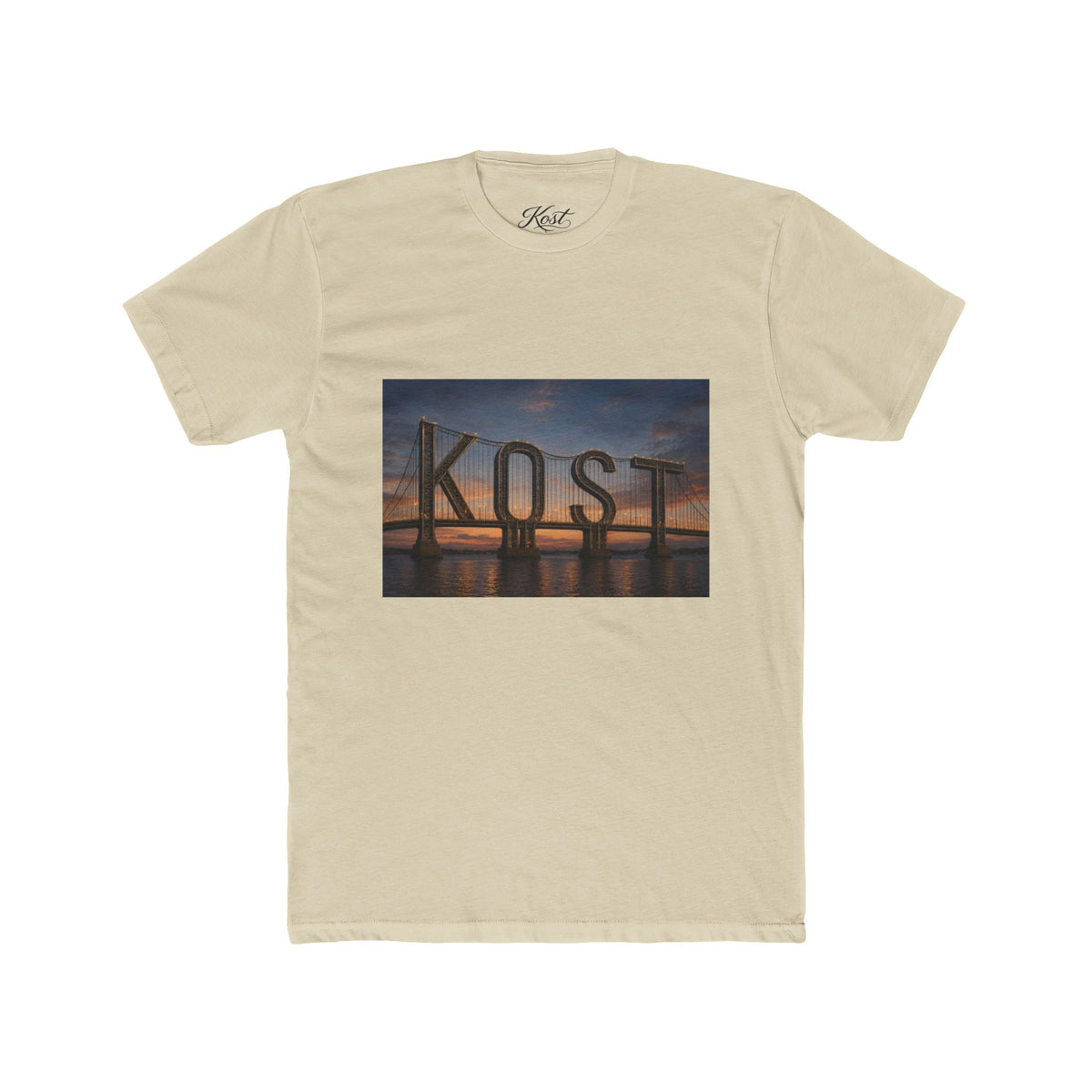 Kost Bridge Sunset Tee — Scenic Photo Graphic T-Shirt