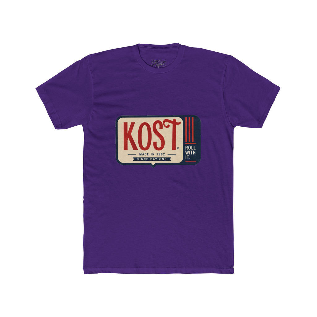 Kost Retro Speech Bubble Tee — "KOST" Vintage Radio Logo T-Shirt