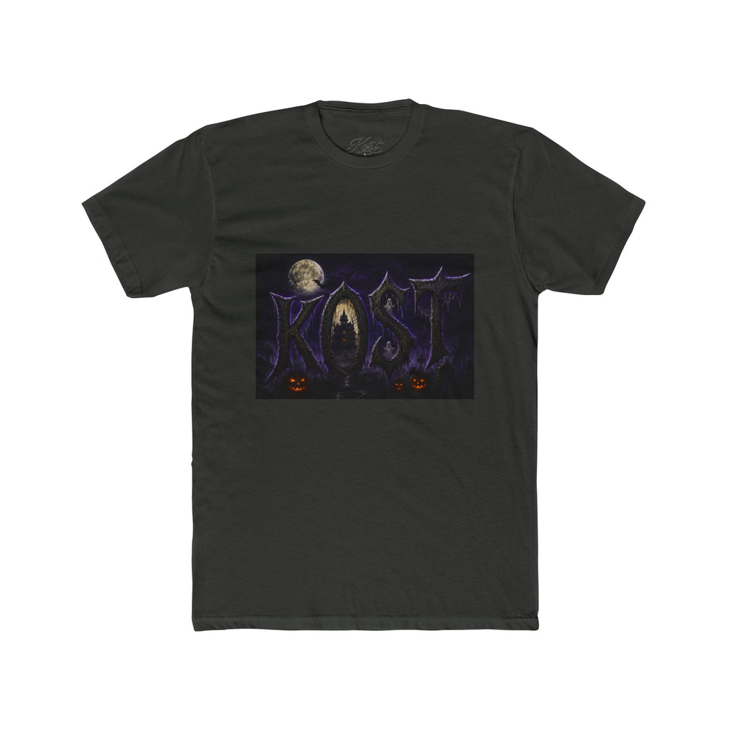 Halloween Forest Tee — Haunted Moonlight Pumpkin Horror Graphic T-Shirt