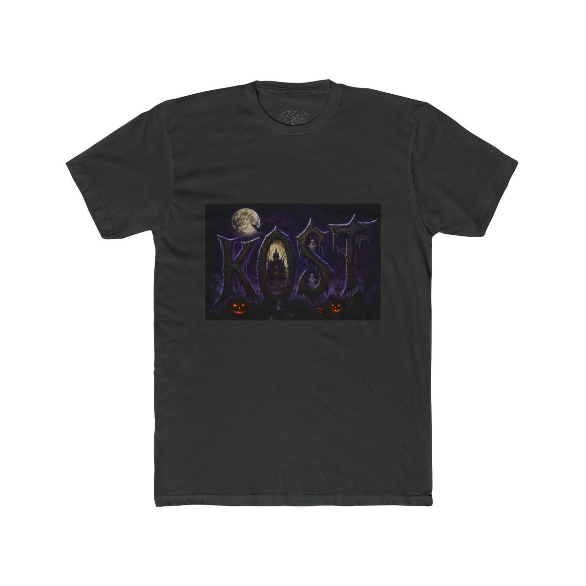 Halloween Forest Tee — Haunted Moonlight Pumpkin Horror Graphic T-Shirt
