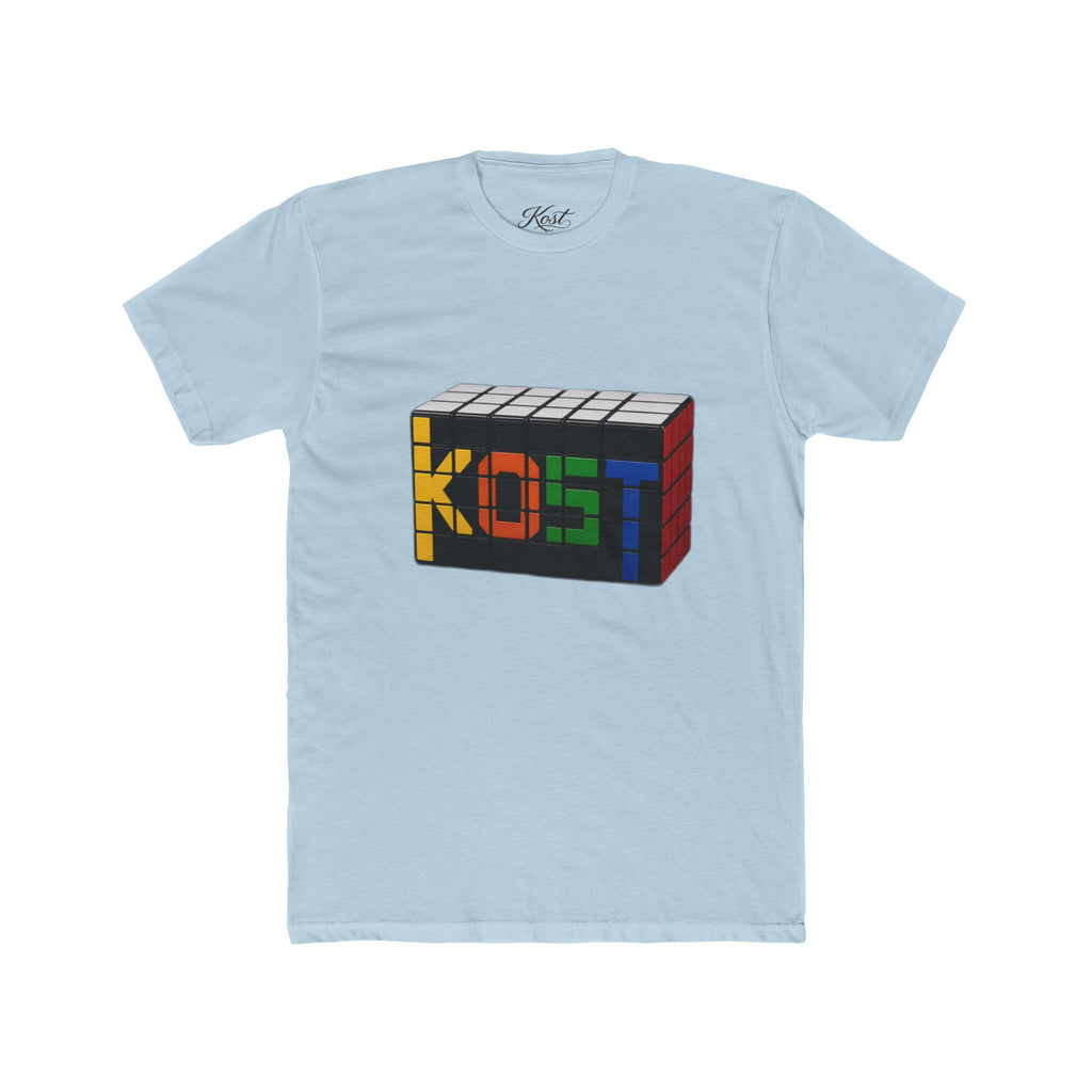 Rubik-Inspired 'KOST' Cube Tee — Retro Puzzle Gamer T-Shirt
