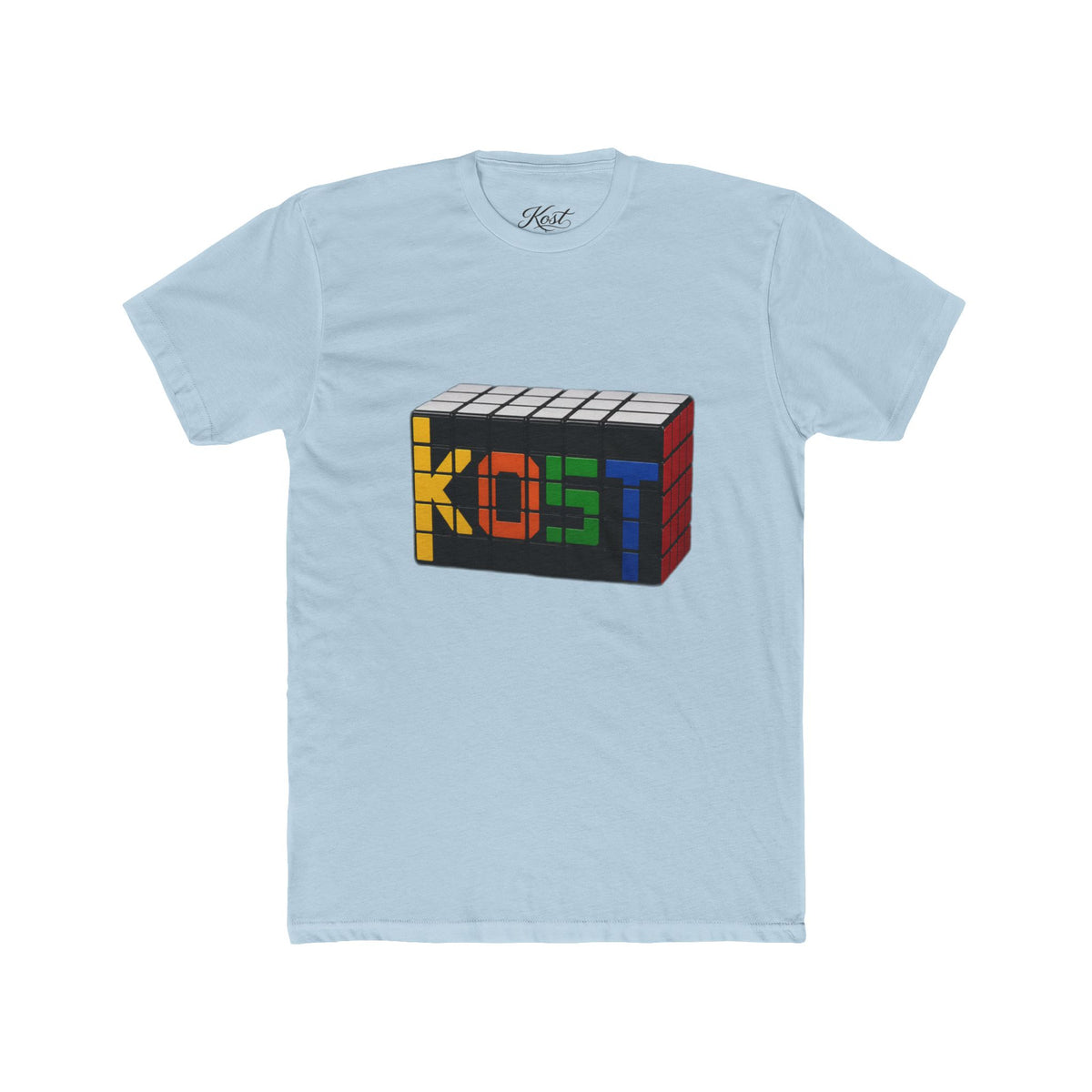 Rubik-Inspired 'KOST' Cube Tee — Retro Puzzle Gamer T-Shirt