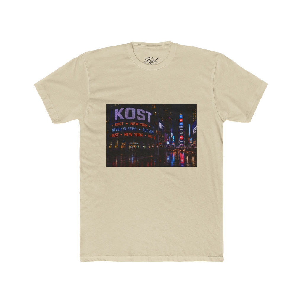 KOST Neon City Crew Tee — Retro Nightscape Graphic T‑Shirt