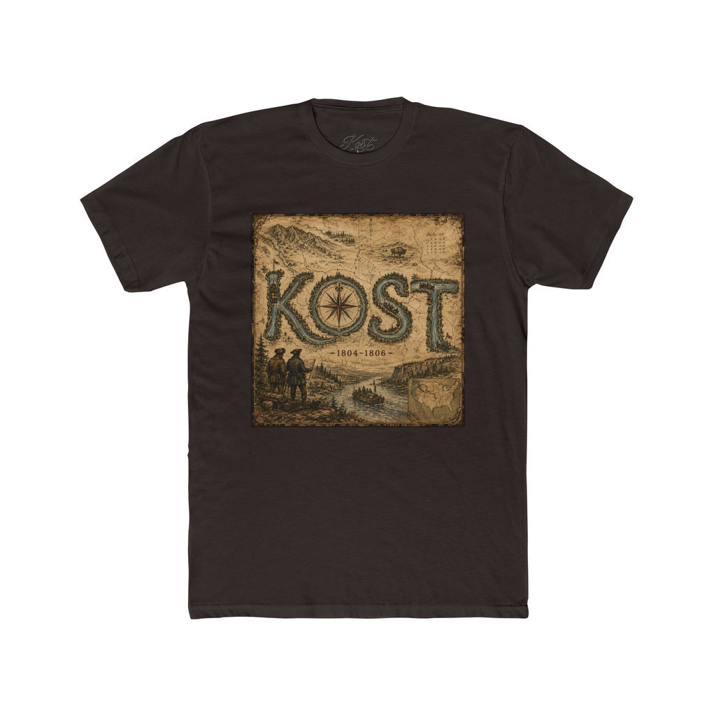 Vintage Compass 'KOST' Crew Tee - Nautical Adventure T-Shirt