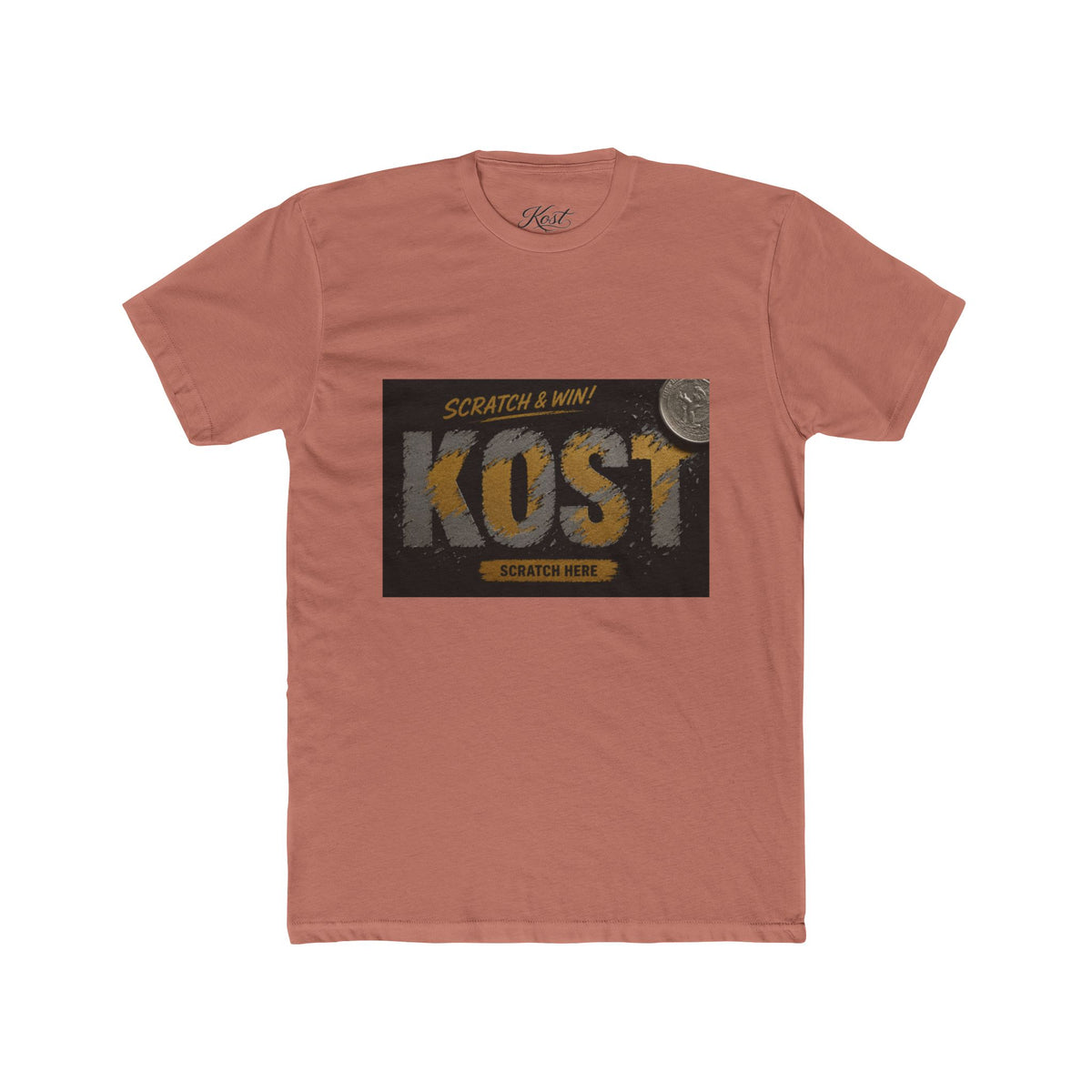 Kost Scratch & Win Graphic Tee — Retro Lottery Ticket Design