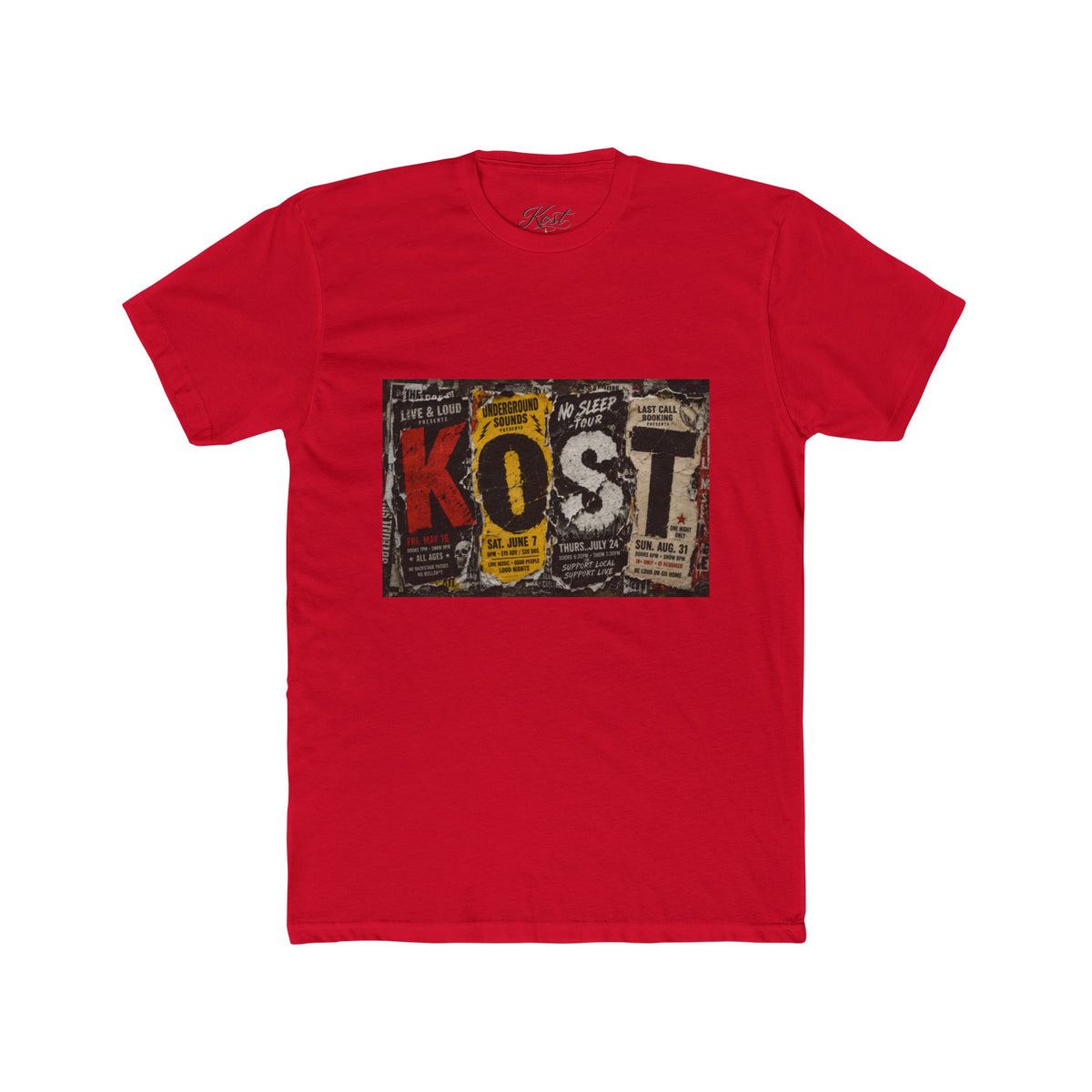 KOST Vintage Newspaper Graphic T-Shirt