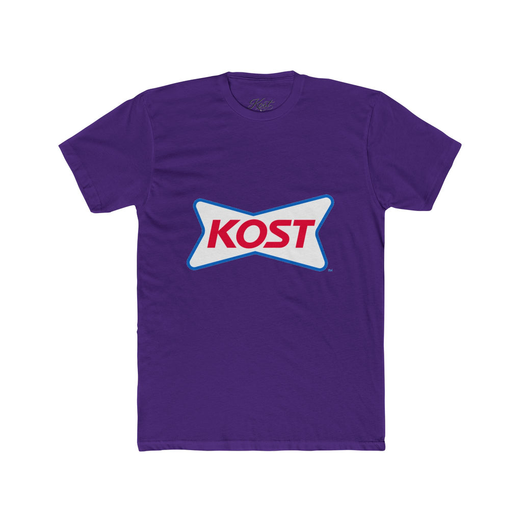 KOST Logo Tee — Retro Red & Blue Graphic T-Shirt