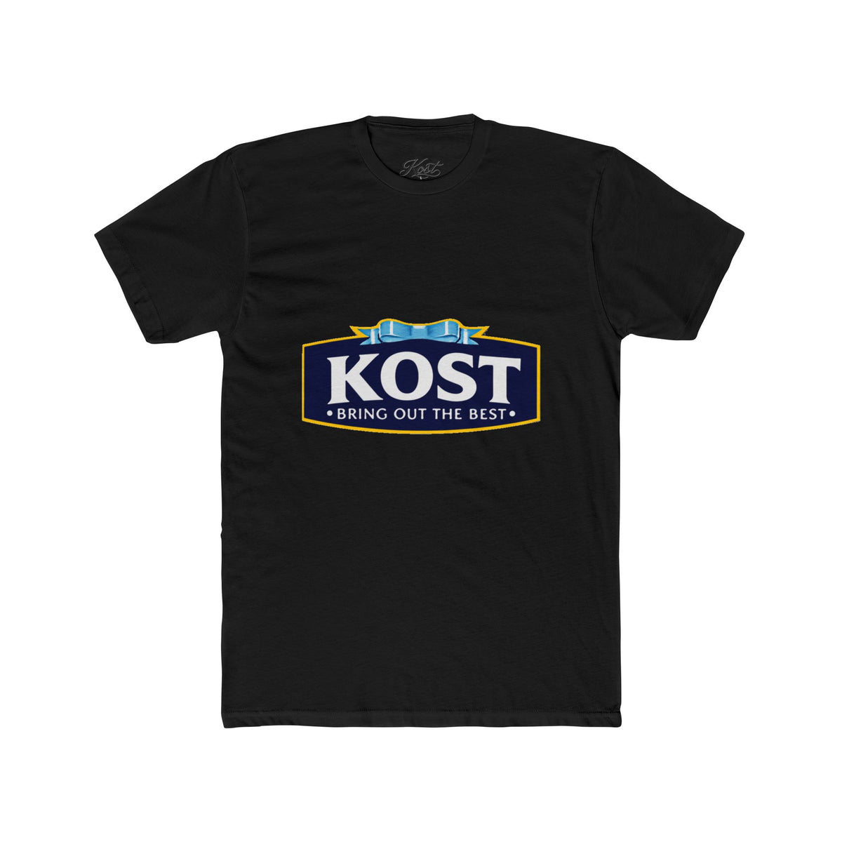 KOST Logo Tee — 'Bring Out The Best' Retro Badge Cotton T‑Shirt