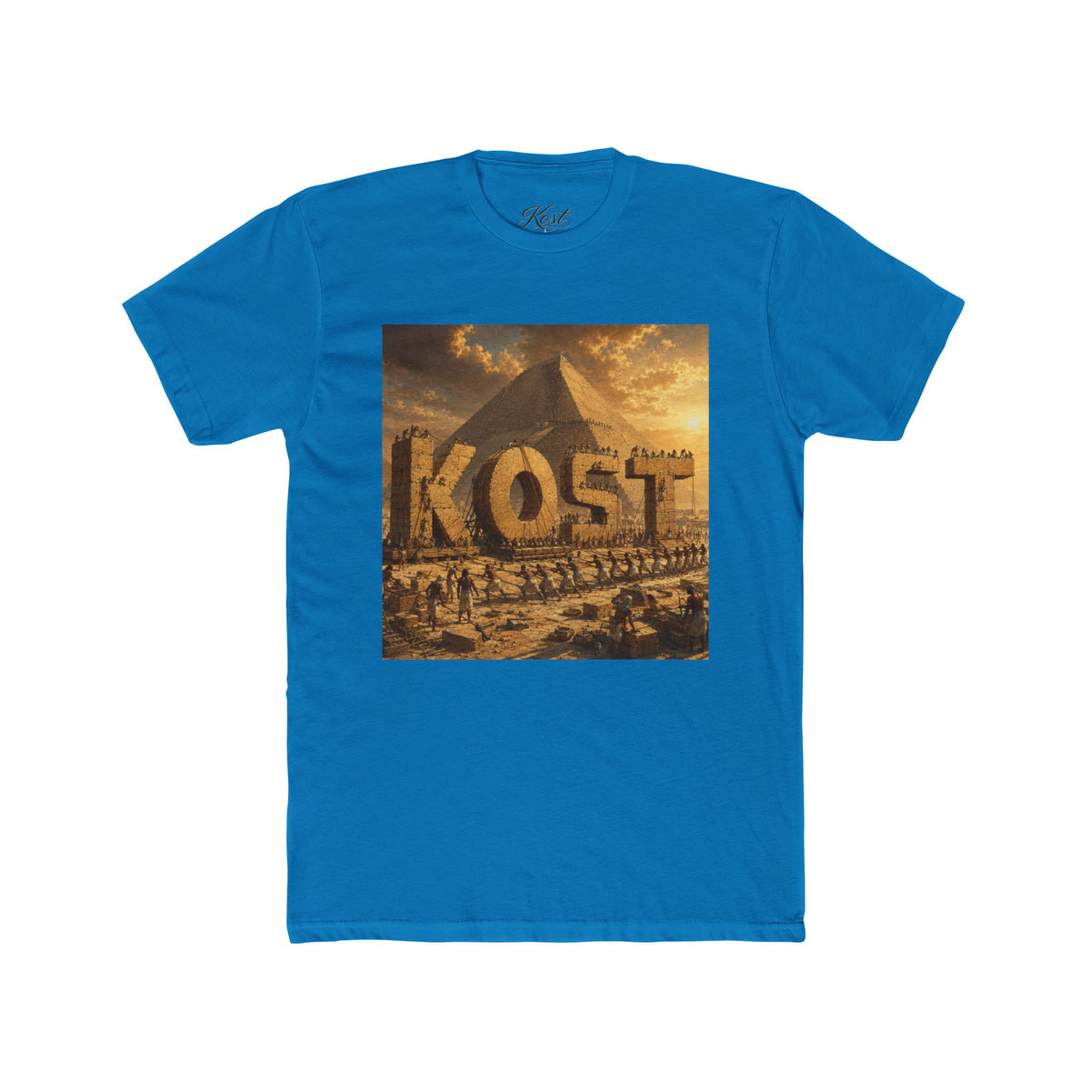 Egyptian Pyramid Graphic Tee - 'KOST' Vintage Desert Scene