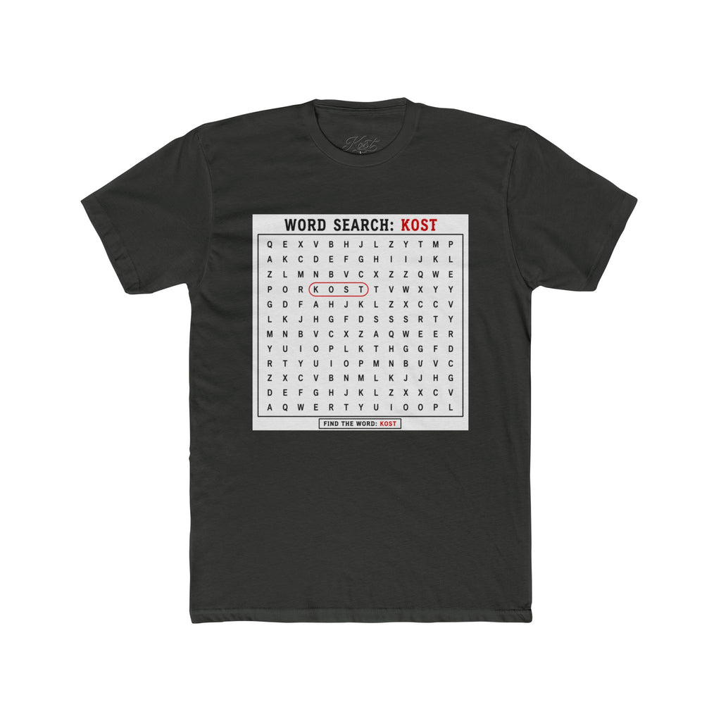 Word Search T‑Shirt — "Kost" Puzzle Graphic Tee