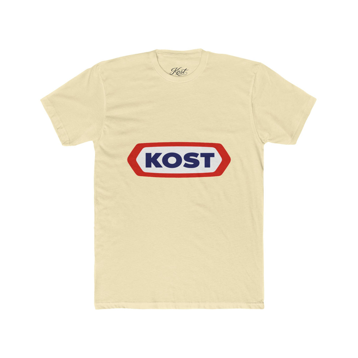 KOST Logo Tee — Retro Red & Blue Graphic T-Shirt