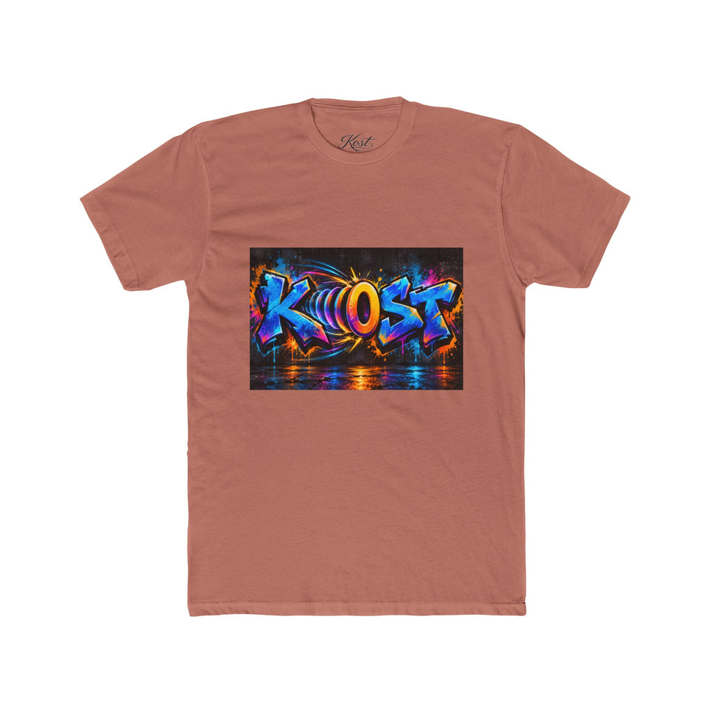 Graffiti 'KHOST' Art Tee - Vibrant Urban Streetwear Crewneck