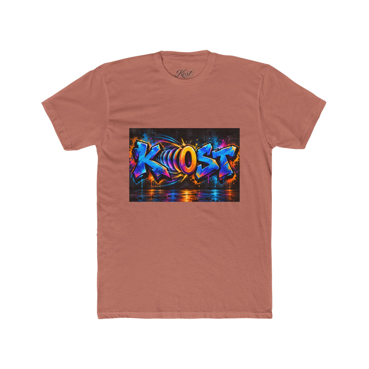 Graffiti 'KHOST' Art Tee - Vibrant Urban Streetwear Crewneck