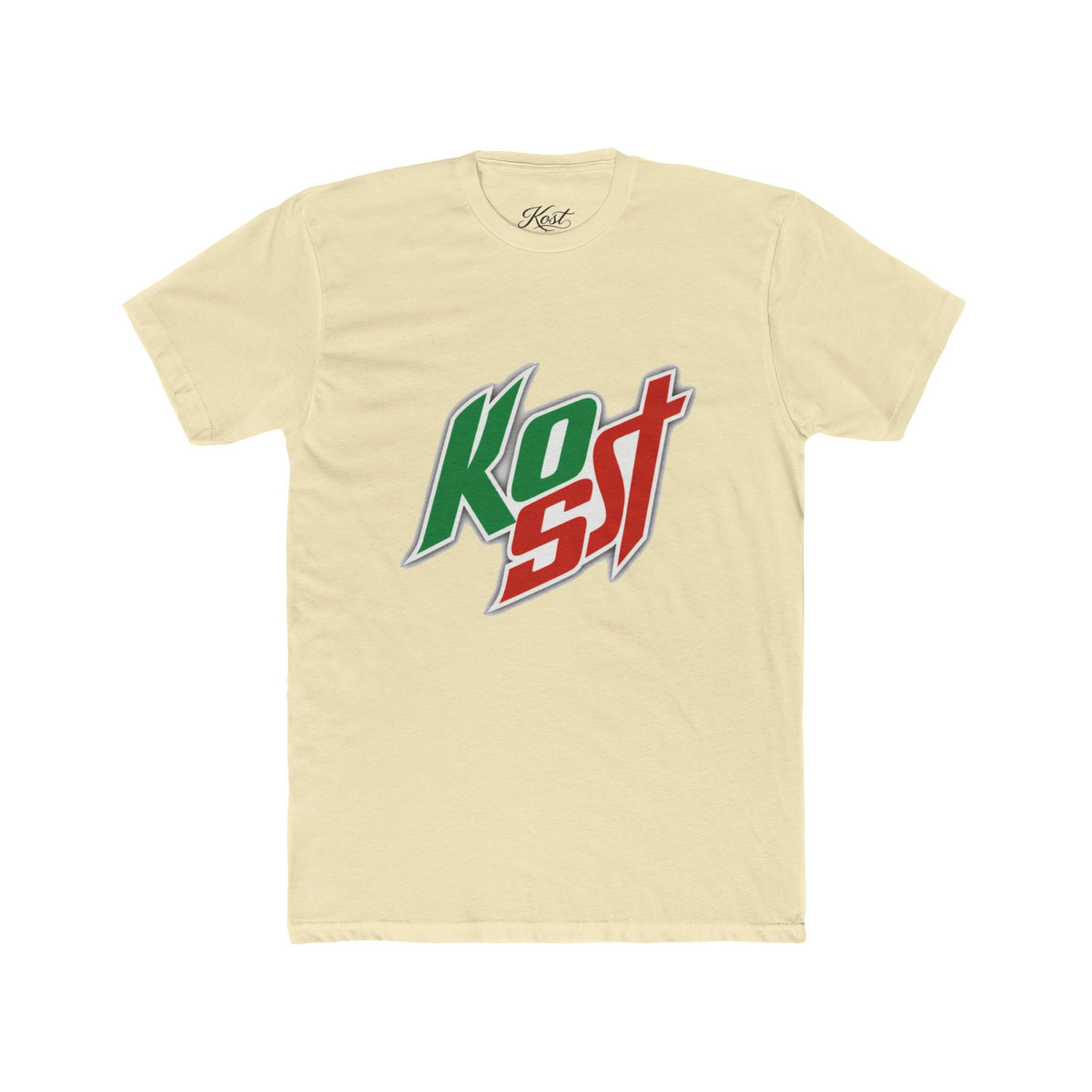 Kost Logo Tee — Retro Green & Red Graphic T-Shirt