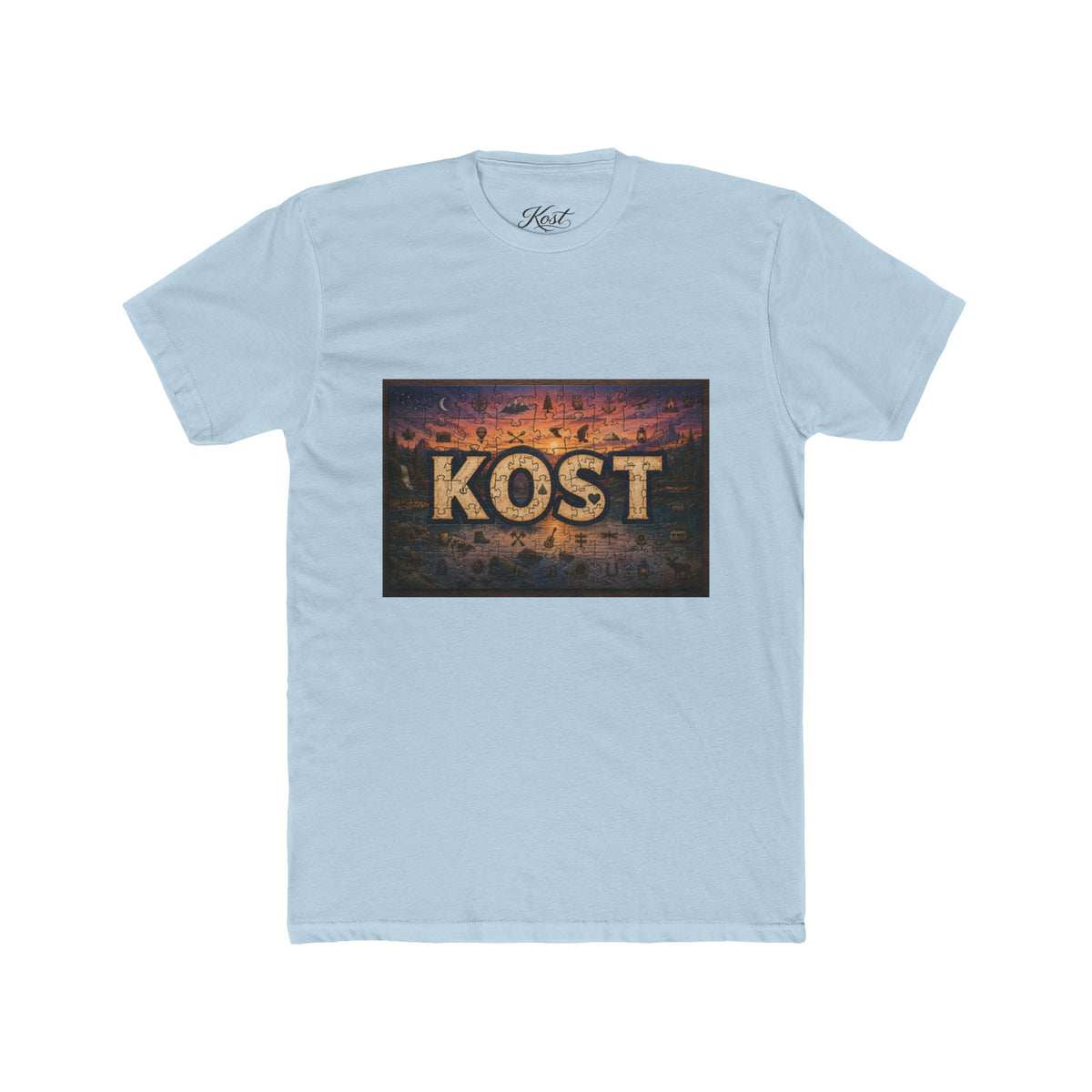 KOST Vintage Metal Sign Tee — Retro Industrial Graphic T‑Shirt
