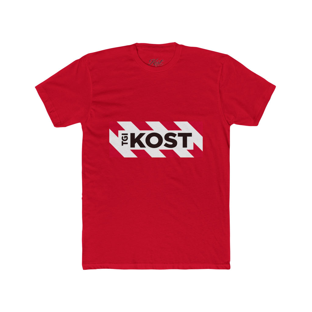 Crew Tee — Bold "The KOST" Stripe Logo Shirt