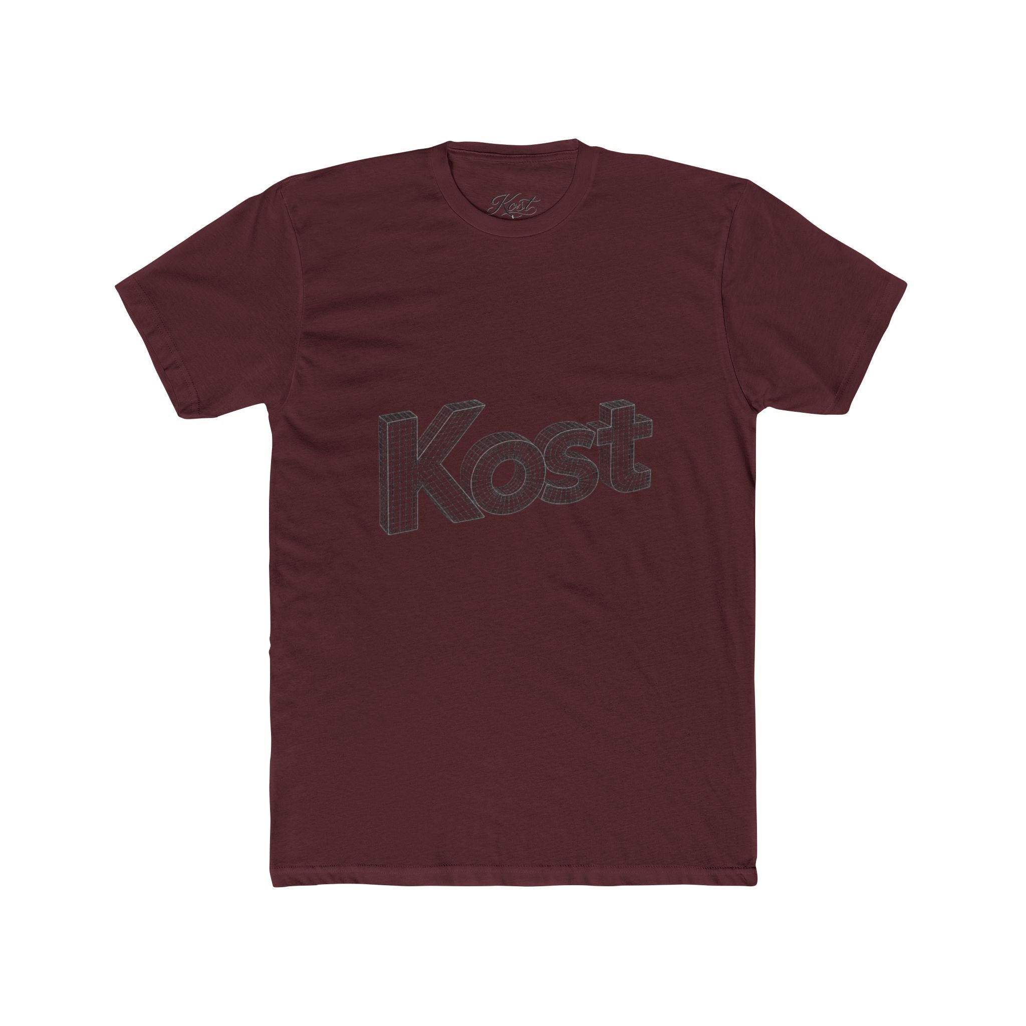 Kost 3D Script Tee — Vintage Wireframe Logo T-Shirt