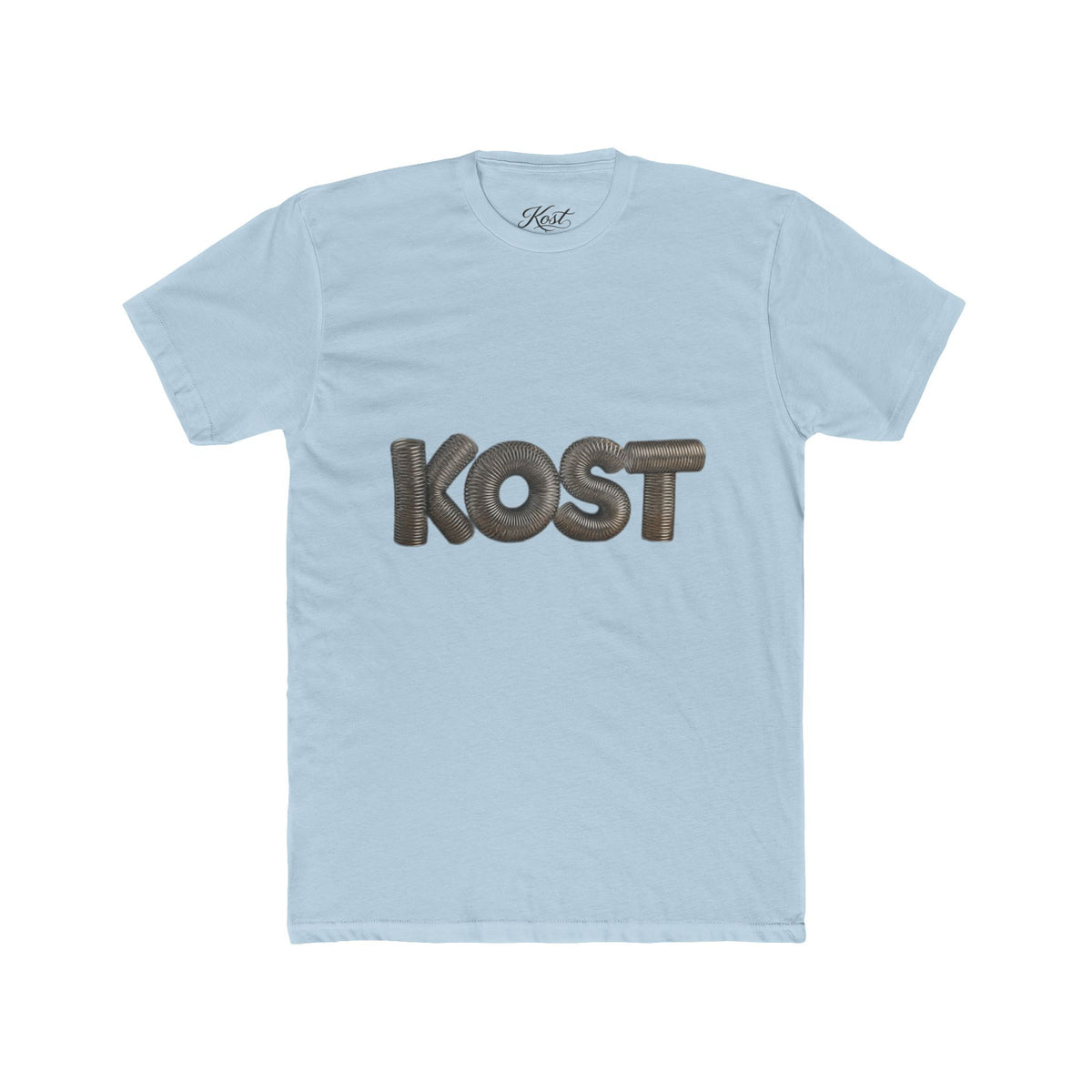 KOST Logo Tee — Retro 3D Lettering Cotton T‑Shirt