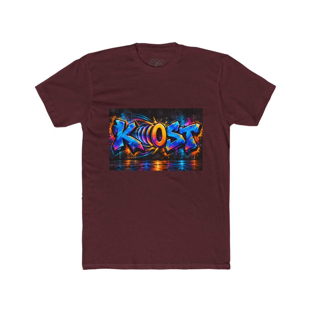 Graffiti 'KHOST' Art Tee - Vibrant Urban Streetwear Crewneck