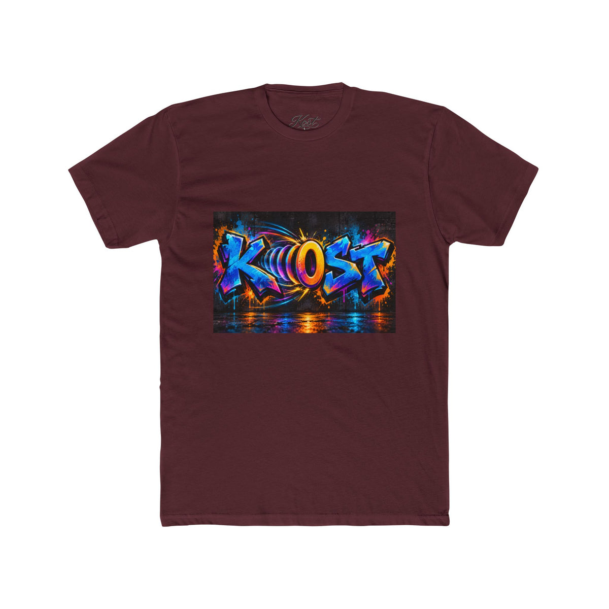 Graffiti 'KHOST' Art Tee - Vibrant Urban Streetwear Crewneck