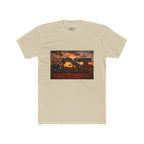 Aussie Sunset Coast T-Shirt — "Aussie" Kangaroo & Boomerang Beach Graphic Tee