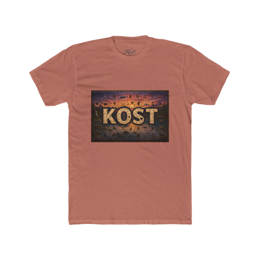 KOST Vintage Metal Sign Tee — Retro Industrial Graphic T‑Shirt