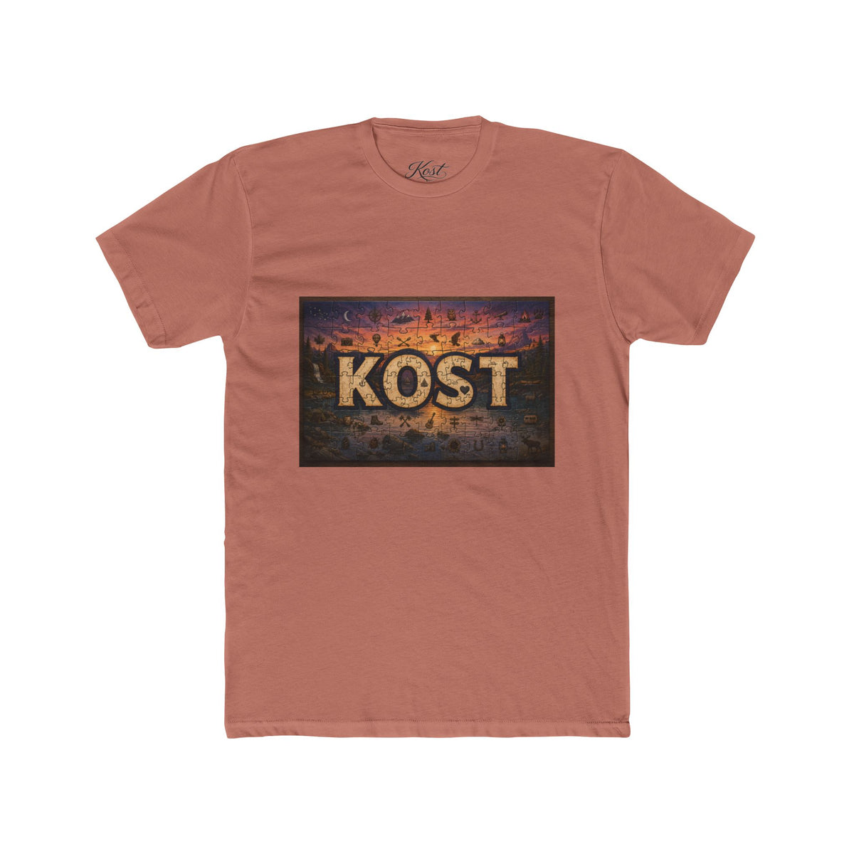 KOST Vintage Metal Sign Tee — Retro Industrial Graphic T‑Shirt