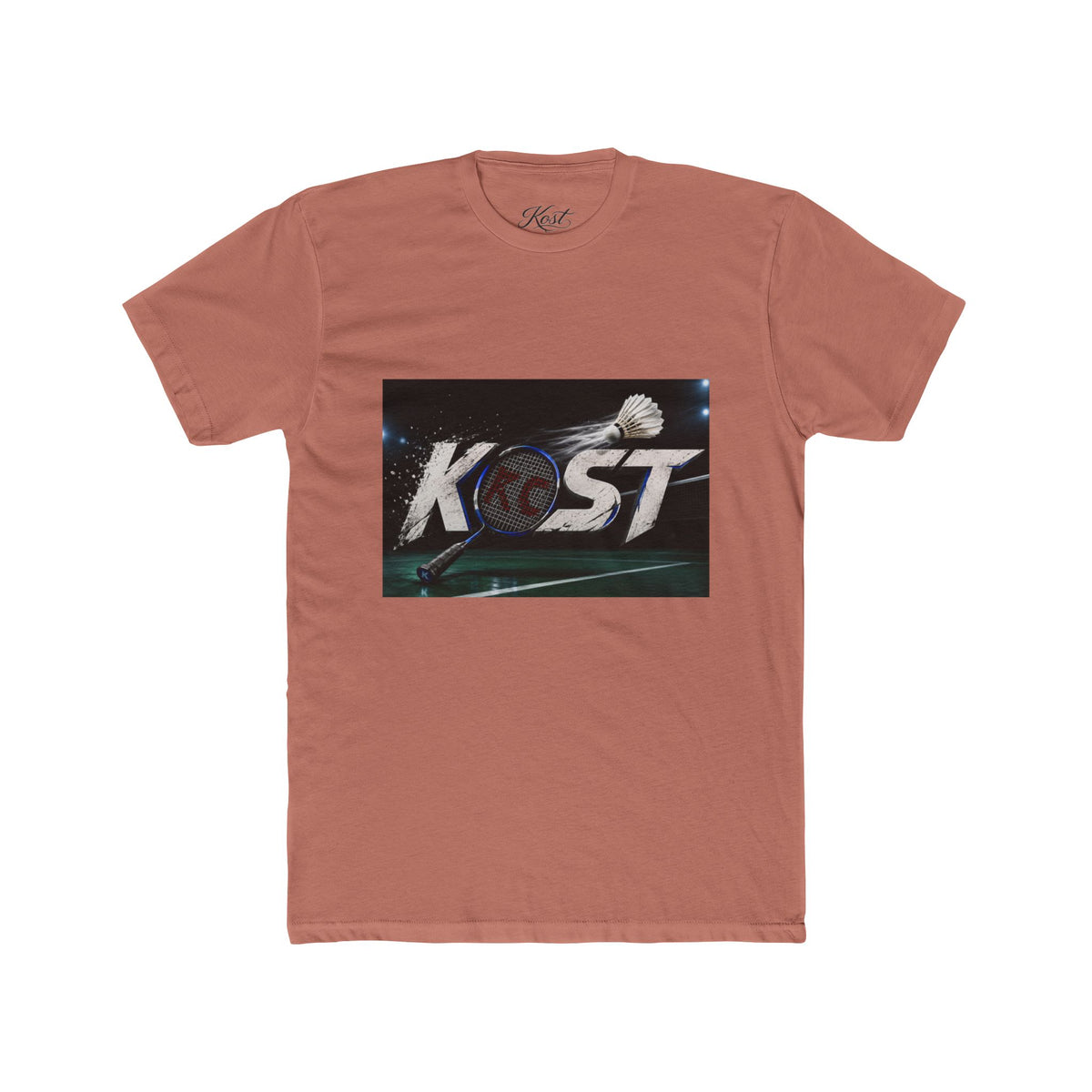 Kost Badminton Graphic Tee — Retro Shuttlecock Sports T‑Shirt