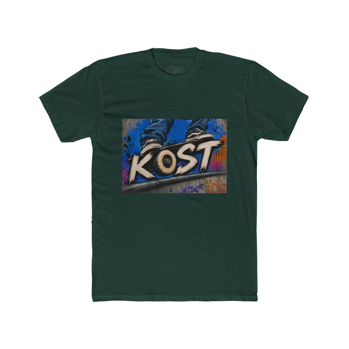 Kost Skateboard Graphic Tee — Retro Street Art Skate T-Shirt