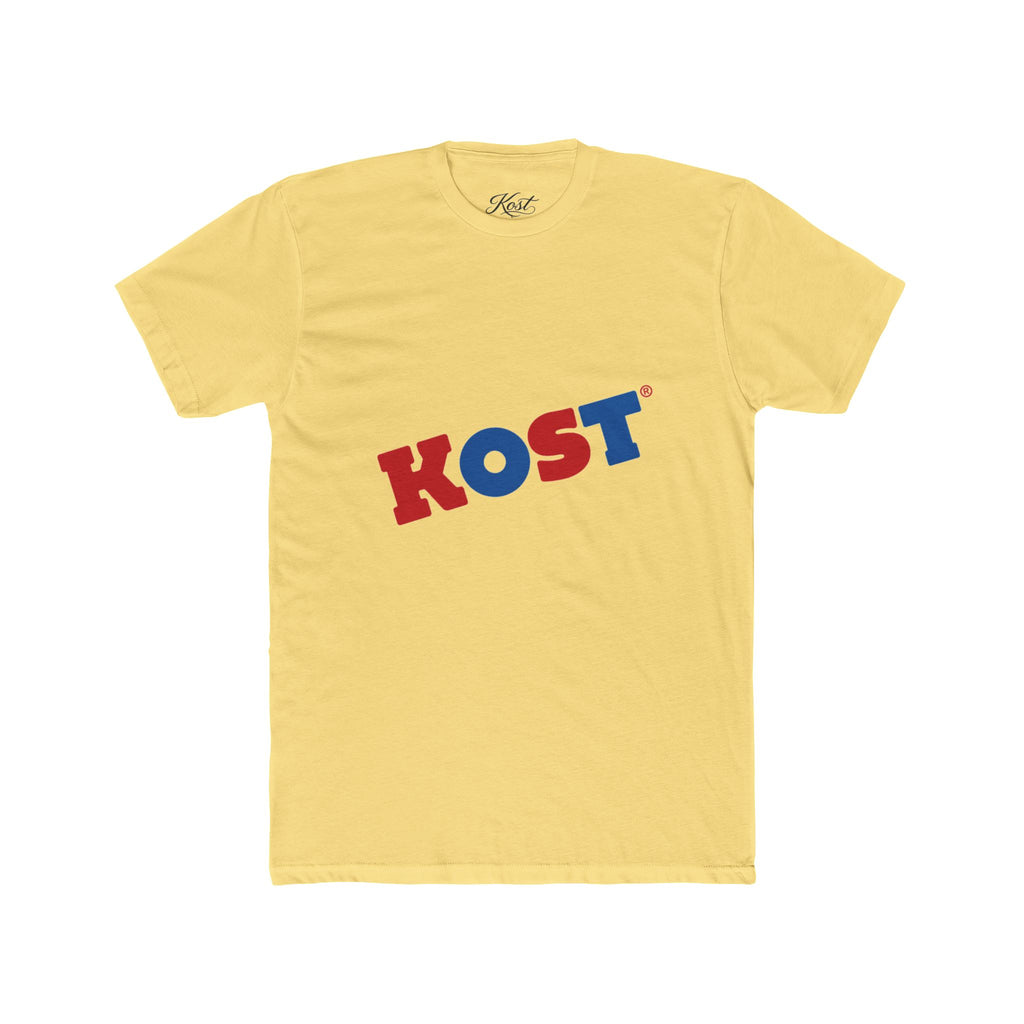 KOST Retro Logo Tee – Vintage Red & Blue Graphic T-Shirt