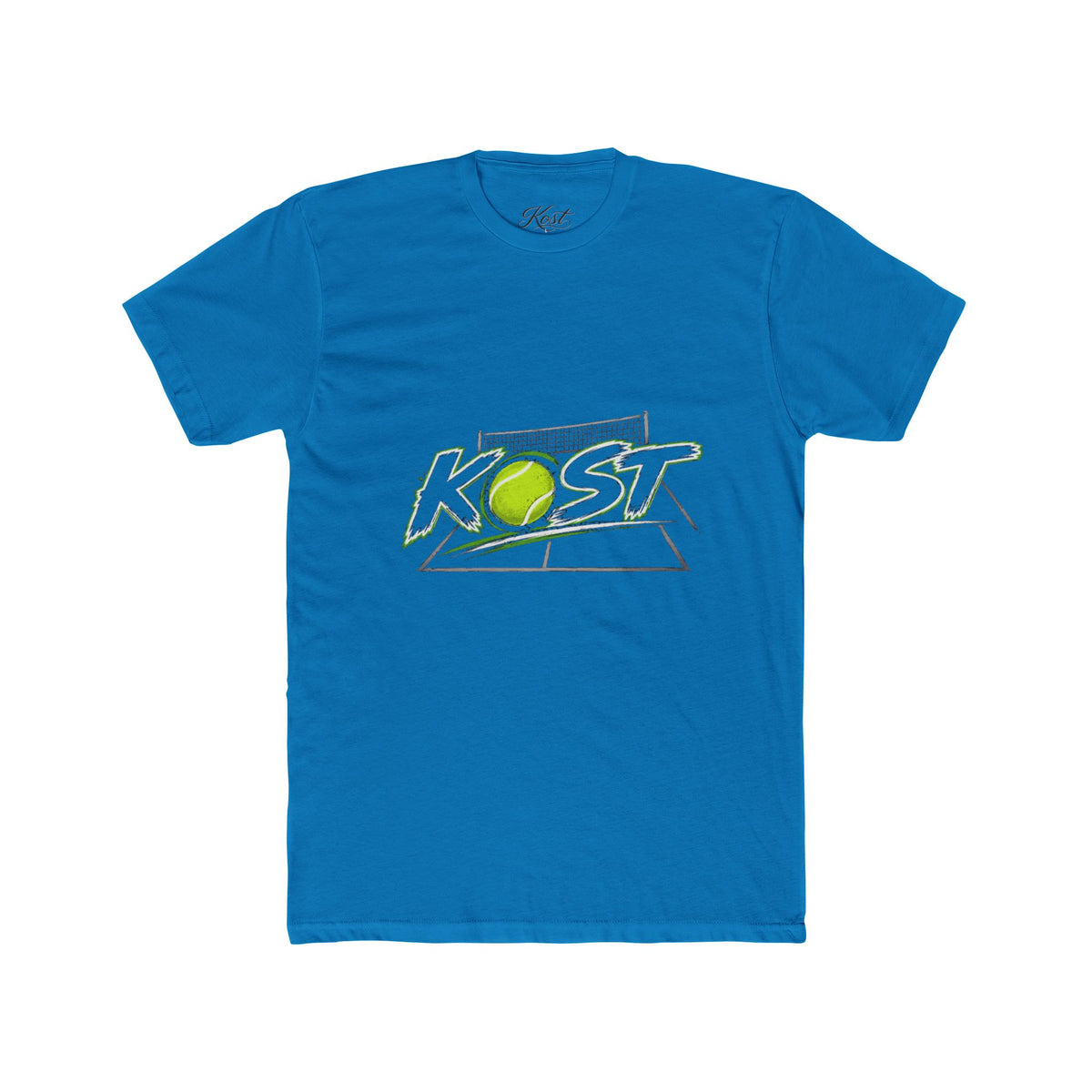Tennis Tee — 'KOST' Graphic Cotton Crew Shirt