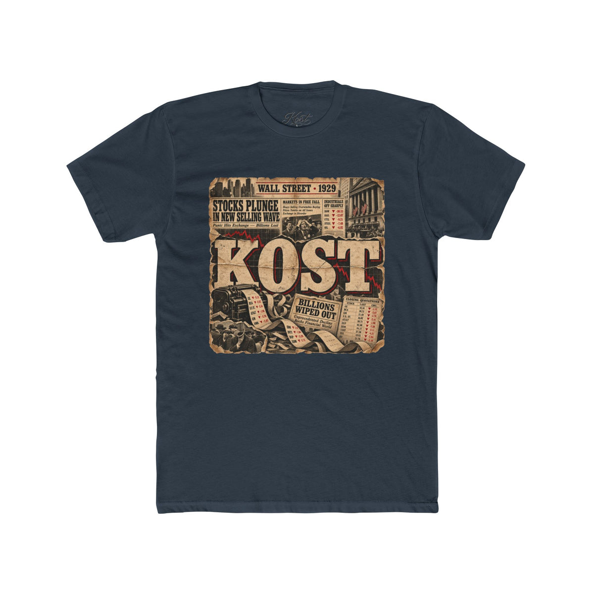 Vintage Newspaper 'KOST' Graphic Tee