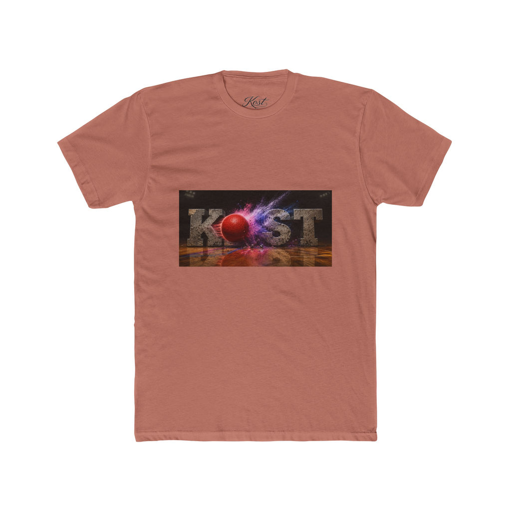 Cosmic Burst Tee — 'KOST' Retro Space Graphic T-Shirt