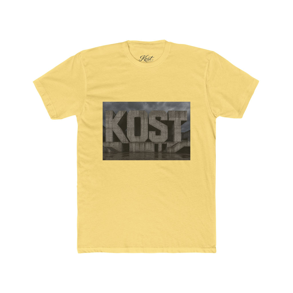 KOST Concrete Wall Graphic Tee — Urban Industrial Streetwear T-Shirt