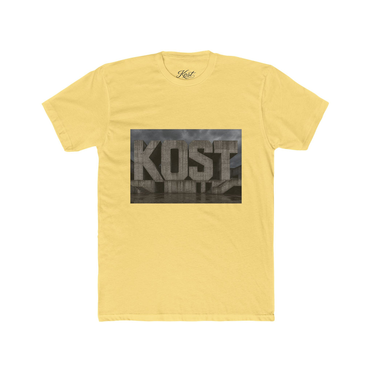 KOST Concrete Wall Graphic Tee — Urban Industrial Streetwear T-Shirt