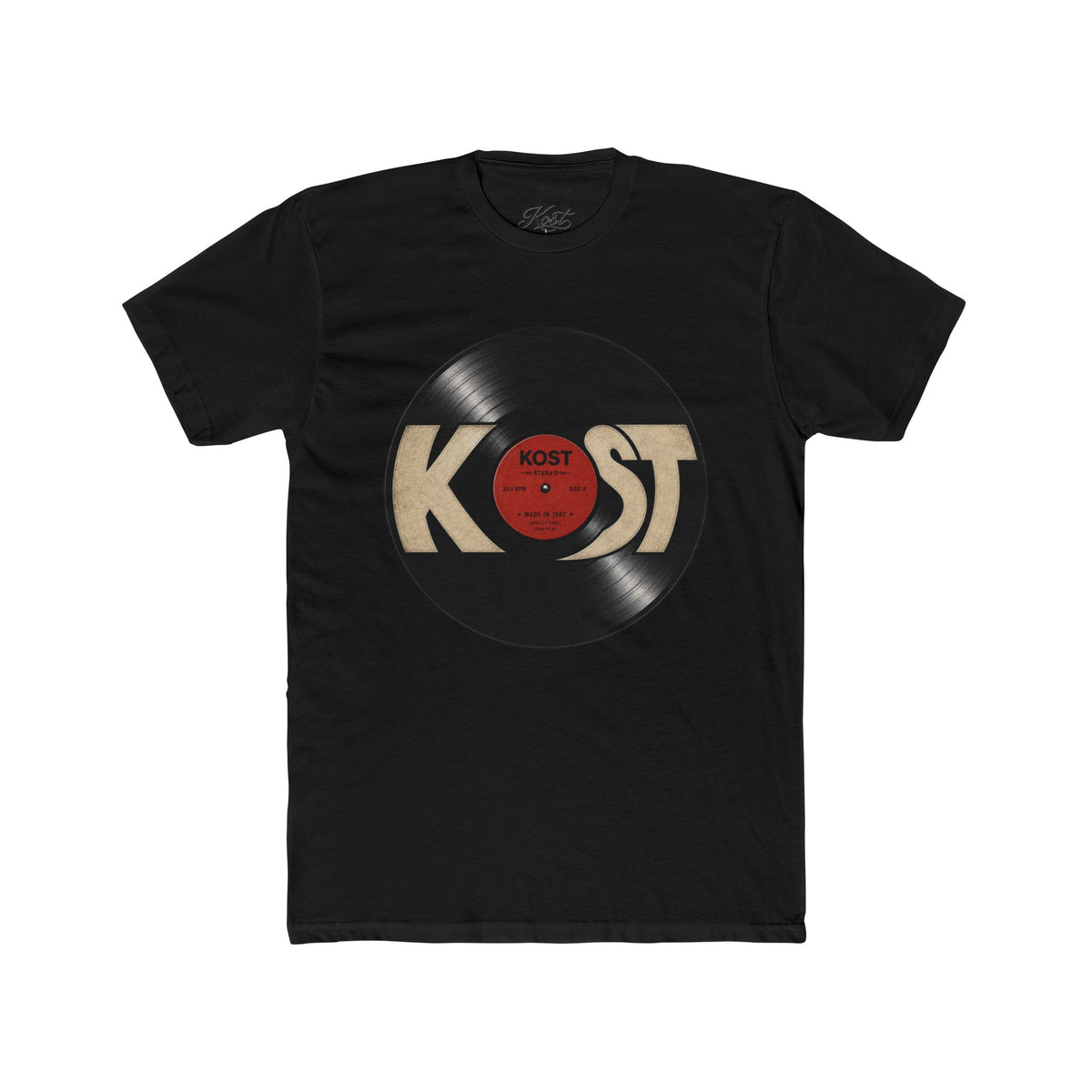 Vintage Record KOST Vinyl Tee — Retro Music Lover Shirt