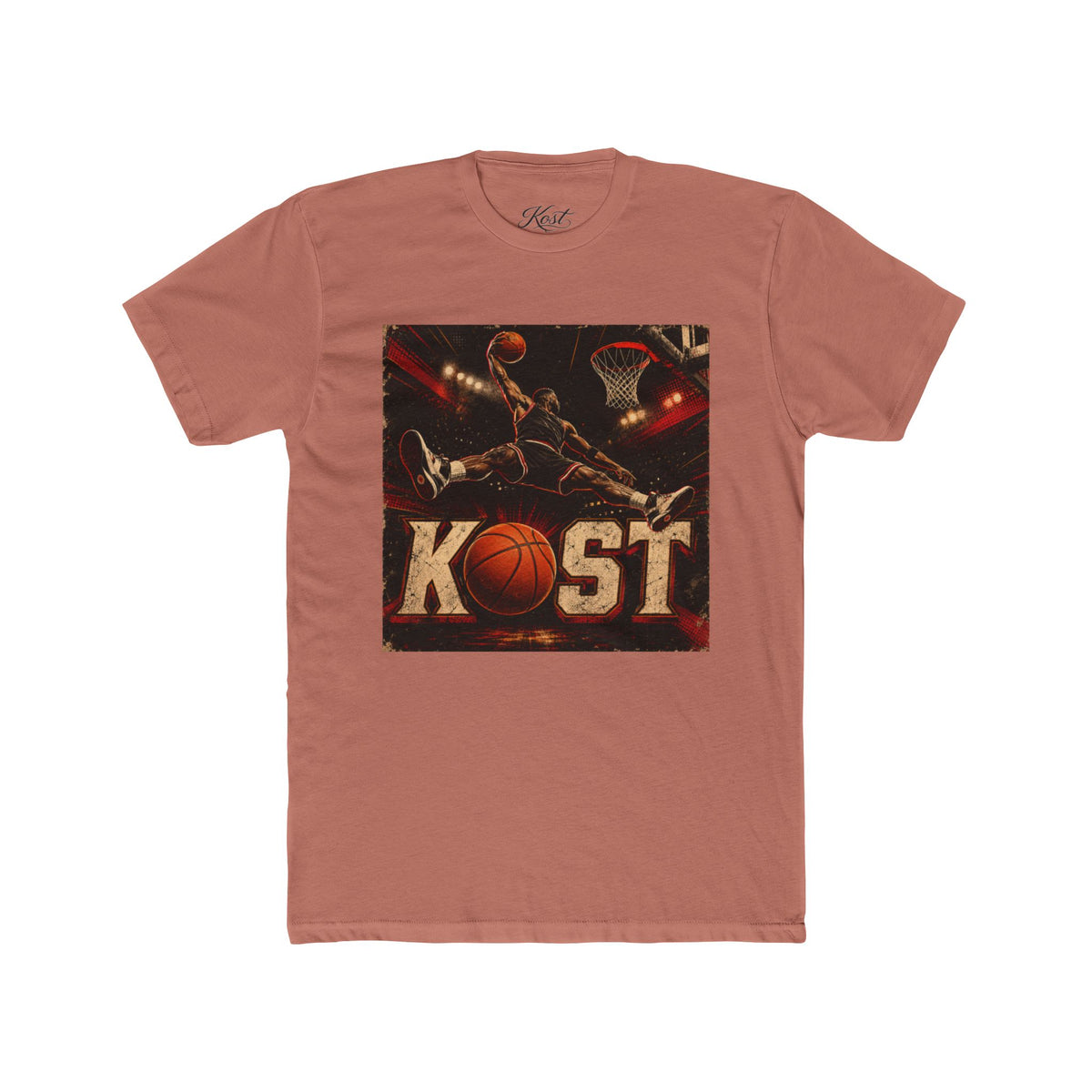 Basketball KOST Graphic Tee – Slam Dunk Court Design