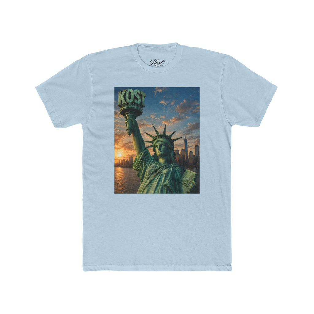 Statue of Liberty Sunset T‑Shirt — NYC Skyline Graphic Tee