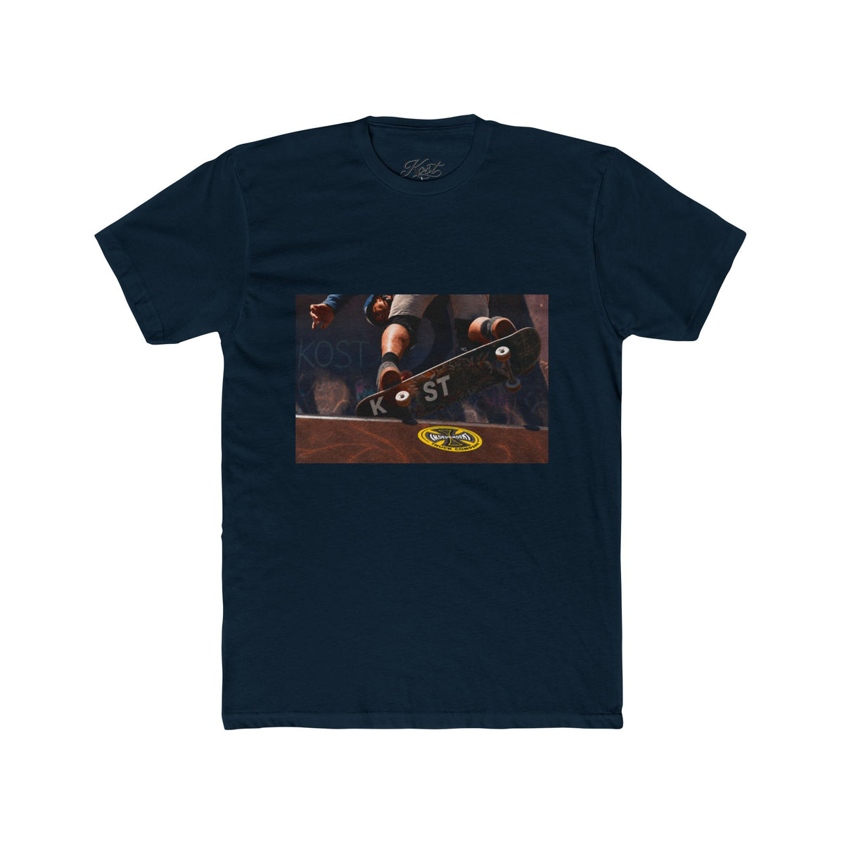 Skateboard Trick Photo Tee — Vintage Skate Deck Graphic T-Shirt
