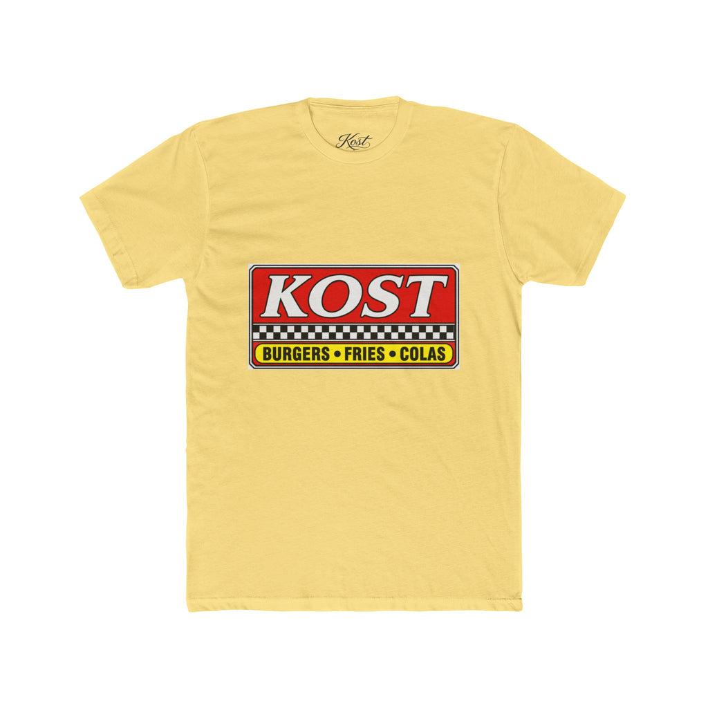 KOST Burgers • Fries • Colas Tee — Retro Diner Logo T-Shirt